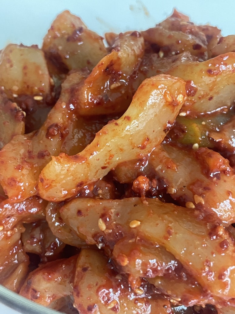 Refreshing Korean Old Cucumber Salad (Nogak-Muchim)