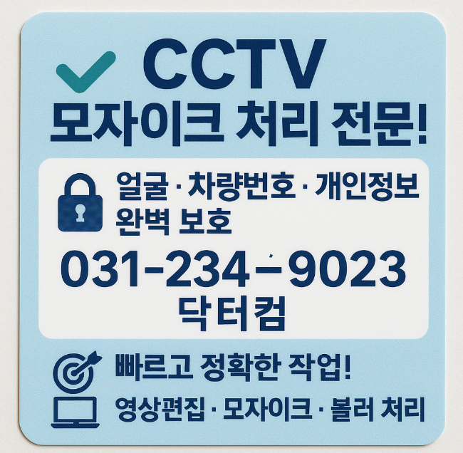 cctv 모자이크 처리
