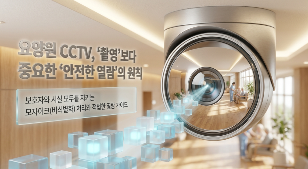 요양원 CCTV 모자이크 열람 방법 및 개인정보보호 가이드 요양원 CCTV